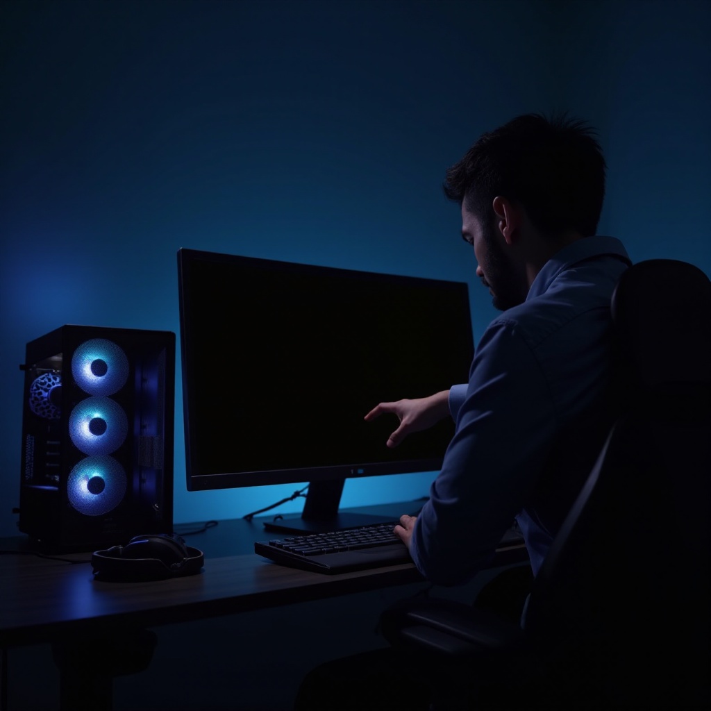 bildschirm wird schwarz beim spielen pc läuft weiter